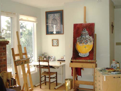 the studio